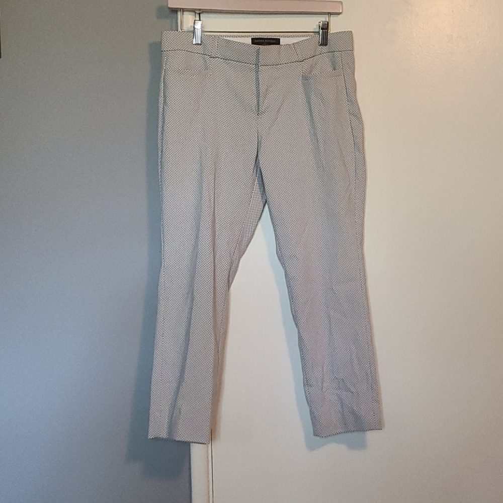 grey and white Banana Republic pants